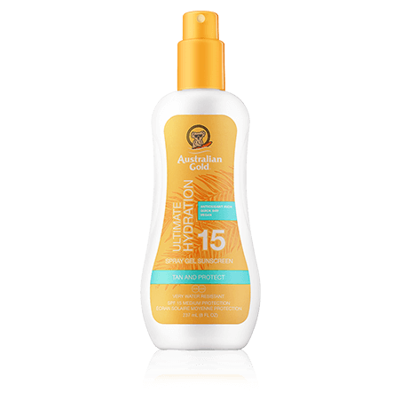 Australian Gold Tan and Protect Spray Gel Sunscreen SPF 15 (237 ml)