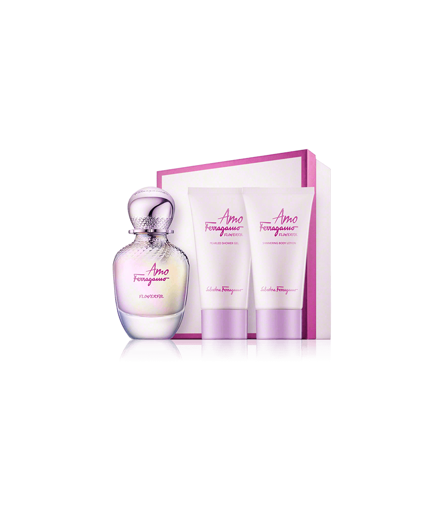 Salvatore Ferragamo Amo Ferragamo Flowerful 50 ml EdT Set 2x Pflege