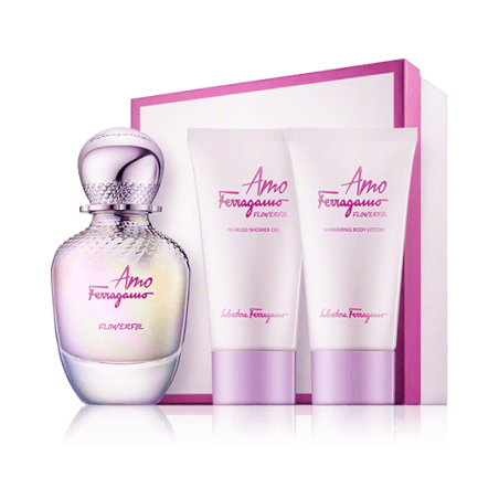 Salvatore Ferragamo Amo Ferragamo Flowerful 50 ml EdT Set 2x Pflege