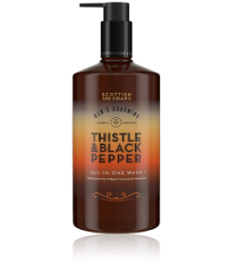 Scottish Fine Soaps Men's Grooming Thistle & Black Pepper All-in-One-Wash (500 ml)