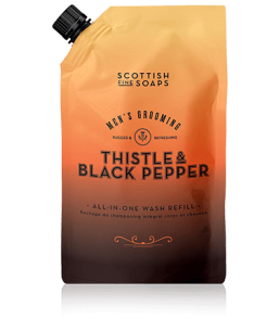 Scottish Fine Soaps Men's Grooming Thistle & Black Pepper All-in-One-Wash Refill (1200 ml)