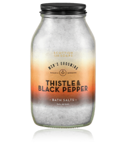 Scottish Fine Soaps Men's Grooming Thistle & Black Pepper Bath Salts (500 g)