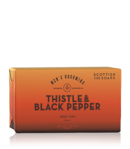 Scottish Fine Soaps Men's Grooming Thistle & Black Pepper Body Bar (220 g)