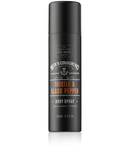 Scottish Fine Soaps Men's Grooming Thistle & Black Pepper Body Spray (150 ml)