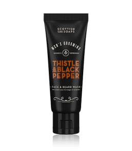 Scottish Fine Soaps Men's Grooming Thistle & Black Pepper Face & Beard Wash (75 ml)