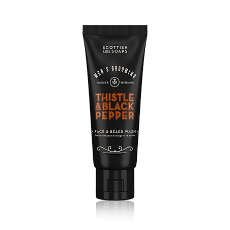 Scottish Fine Soaps Men's Grooming Thistle & Black Pepper Face & Beard Wash (75 ml)