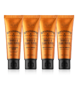 Scottish Fine Soaps Men's Grooming Thistle & Black Pepper Pflegeset mit Body Wash