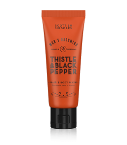 Scottish Fine Soaps Men's Grooming Thistle & Black Pepper Hair & Body Wash (75 ml)