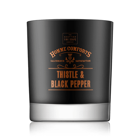 Scottish Fine Soaps Men's Grooming Thistle & Black Pepper Scented Candle (300 ml)