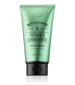 Scottish Fine Soaps Men's Grooming Vetiver & Sandalwood Shave Cream (150 ml)