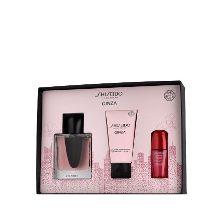 Shiseido Ginza 50 ml EdP Set mit Body Lotion & Power Infusing Concentrate