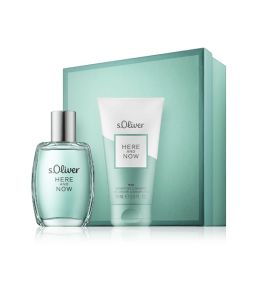 s.Oliver Here and Now for Men 30 ml EdT Set mit Shower Gel