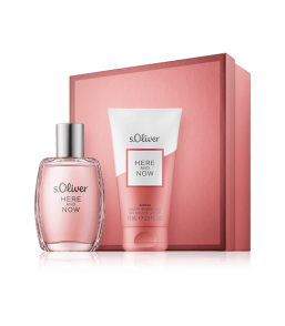 s.Oliver Here and Now for Women 30 ml EdT Set mit Shower Gel