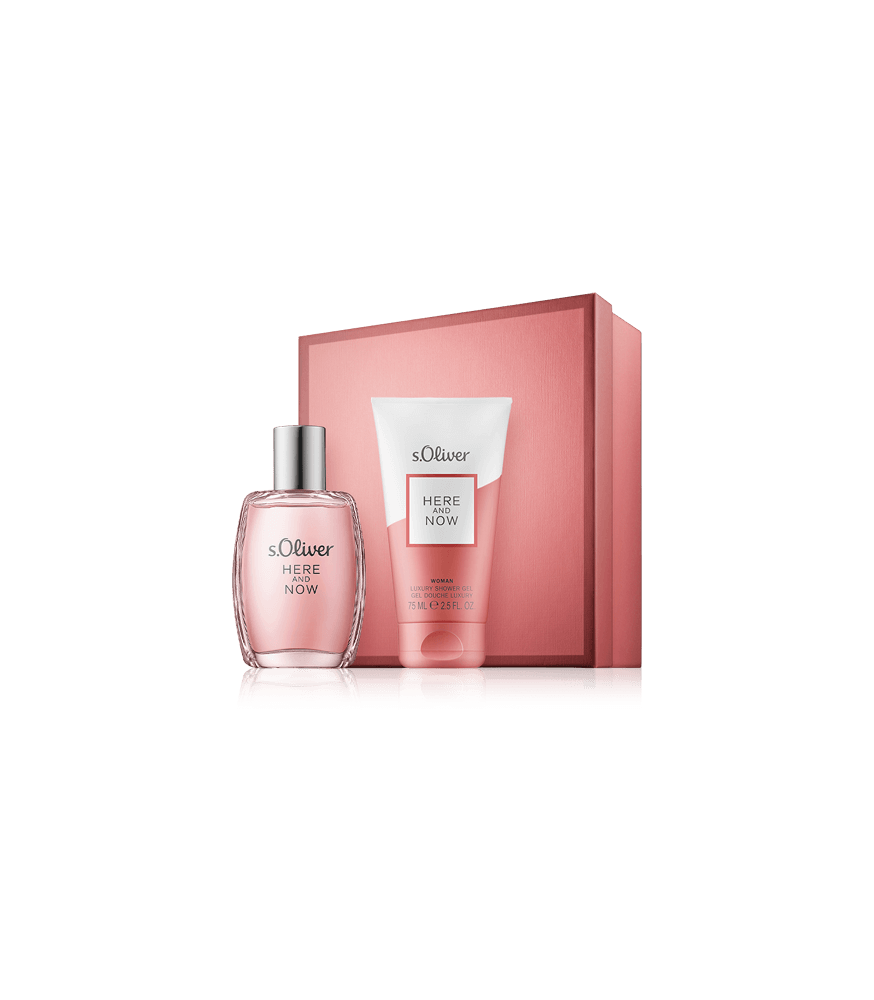 s.Oliver Here and Now for Women 30 ml EdT Set mit Shower Gel