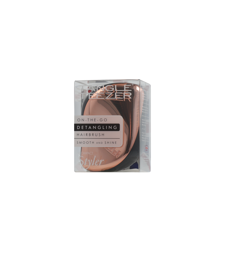 Tangle Teezer Compact Styler Hairbrush Rose Gold Black