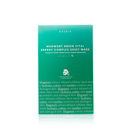 AXIS-Y 6+1+1 Mugwort Green Vital Energy Complex Sheet Mask (27 ml)
