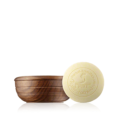 Taylor of Old Bond Street Sandalwood Herbal Shaving Soap in Wooden Bowl (100 g)