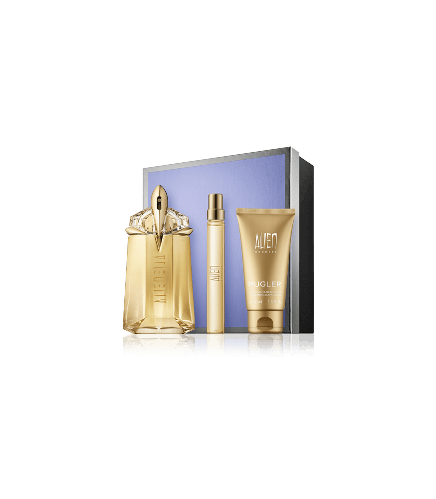 Thierry Mugler Alien Goddess 60 ml EdP Set mit Bodylotion & EdP Spray (nachfüllbar)