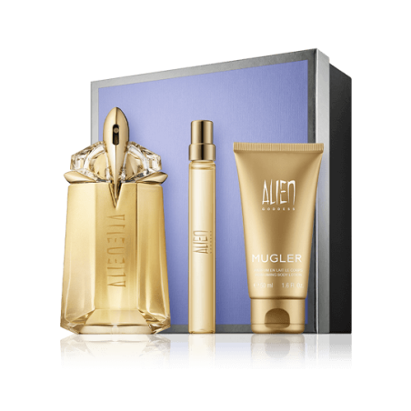 Thierry Mugler Alien Goddess 60 ml EdP Set mit Bodylotion & EdP Spray (nachfüllbar)