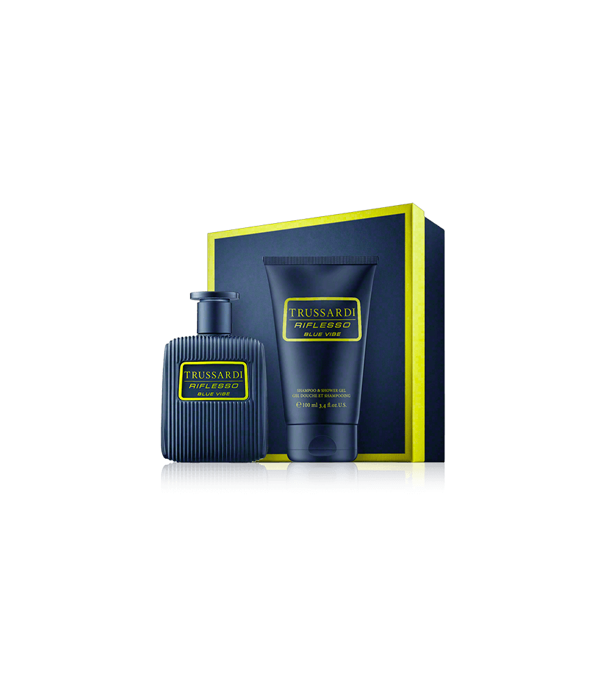 Trussardi Riflesso Blue Vibe 50 ml EdT Set mit Shower Gel