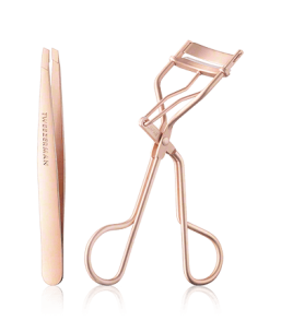 Tweezerman Lashes & Brows Tweezer and Lash Curler Rose Gold (2-teilig)