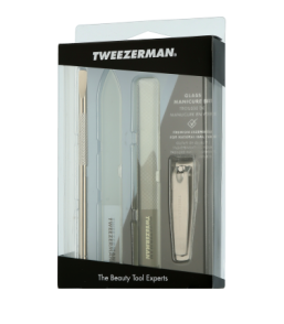 Tweezerman Manicure Glass Nailcare Set (4-teilig)