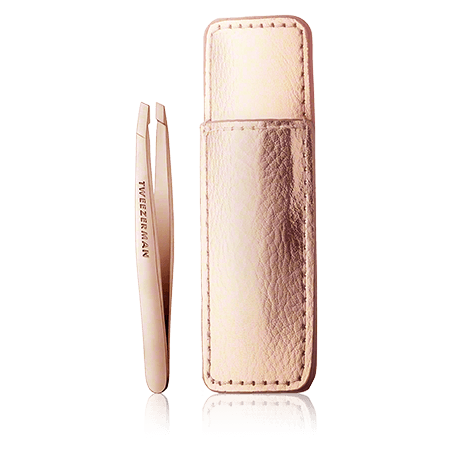 Tweezerman Pinzetten Mini Slant Tweezer & Case Rose Gold (2-teilig)