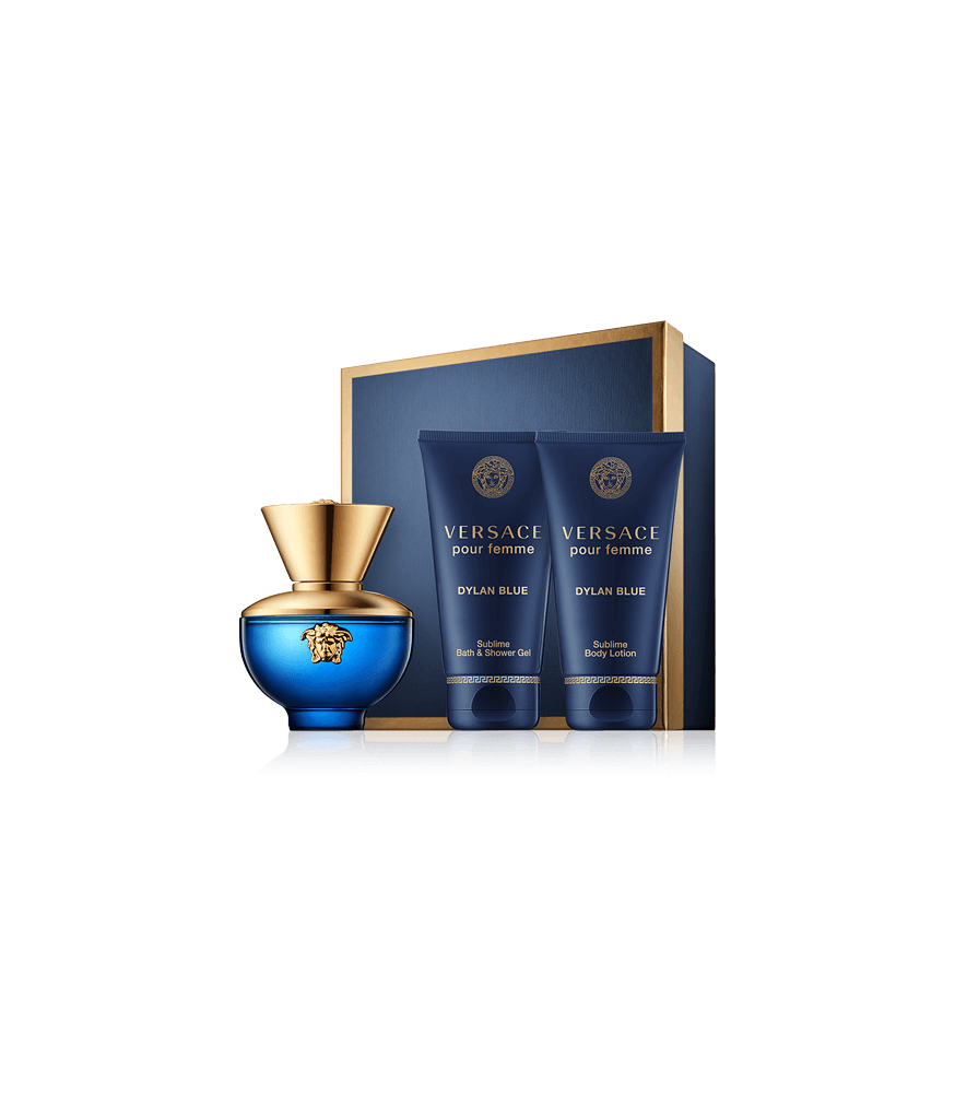 Versace Dylan Blue pour Femme 50 ml EdP Set 2x Pflege