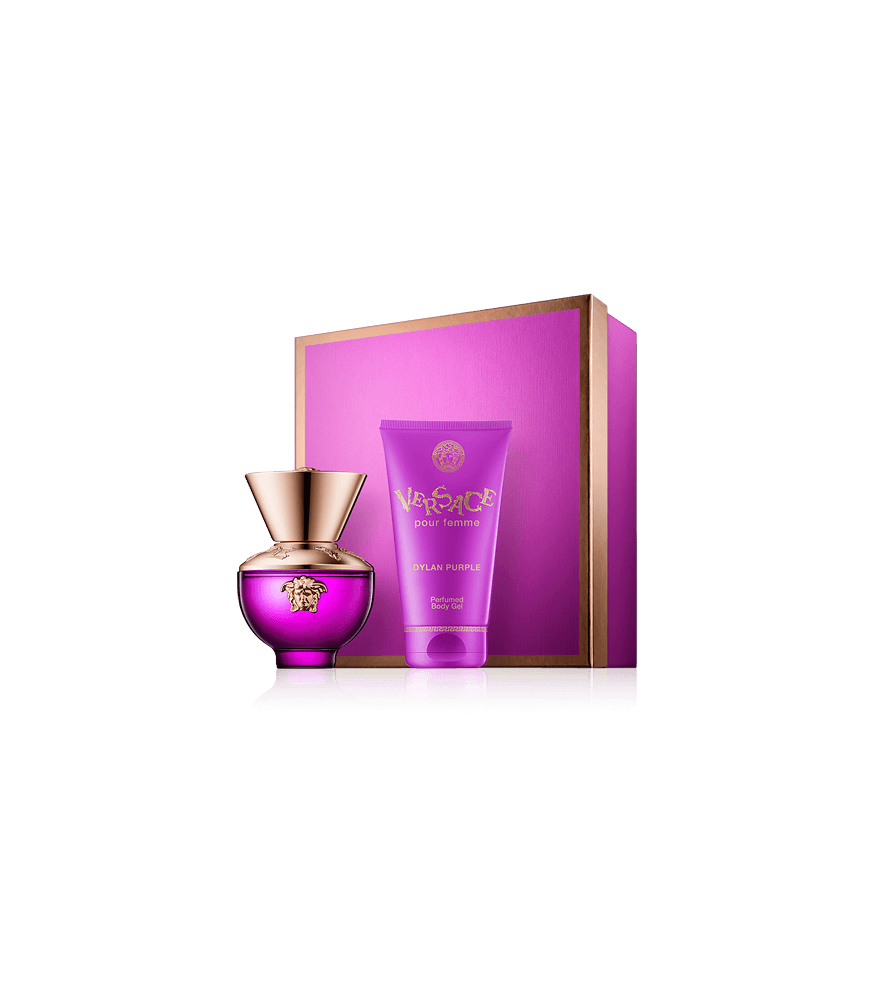 Versace Dylan Purple 30 ml EdP Set mit Body Lotion