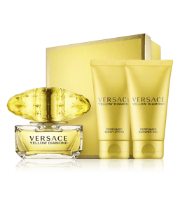 Versace Yellow Diamond 50 ml EdT Set 2x Pflege