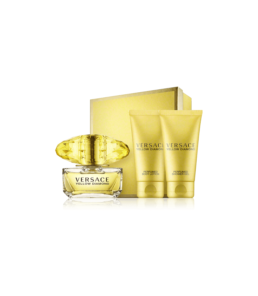 Versace Yellow Diamond 50 ml EdT Set 2x Pflege
