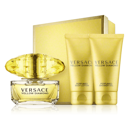 Versace Yellow Diamond 50 ml EdT Set 2x Pflege