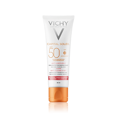 Vichy Capital Soleil Anti-Ageing 3-in-1 Daily Antioxidant Protective Care SPF 50 (50 ml)