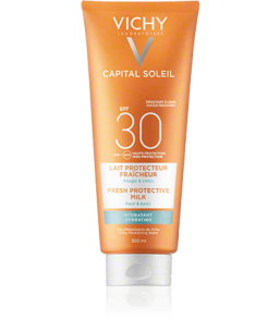 Vichy Capital Soleil Fresh Protective Milk Face & Body SPF 30 (300 ml)
