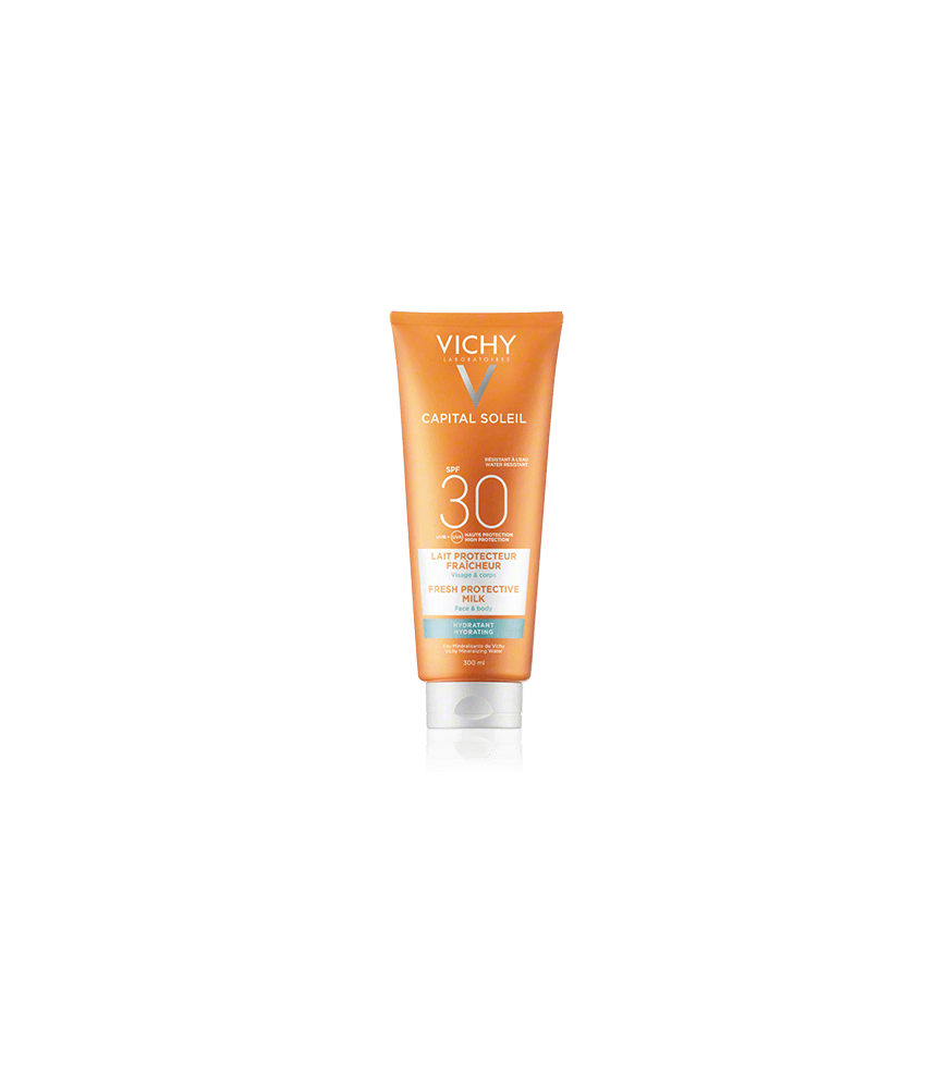 Vichy Capital Soleil Fresh Protective Milk Face & Body SPF 30 (300 ml)