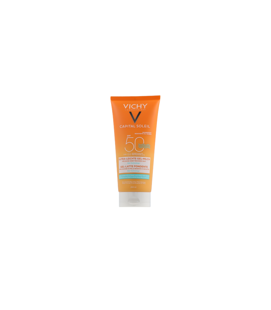 Vichy Capital Soleil Ultra-Melting Milk-Gel for Wet or Dry Skin SPF 50 (200 ml)