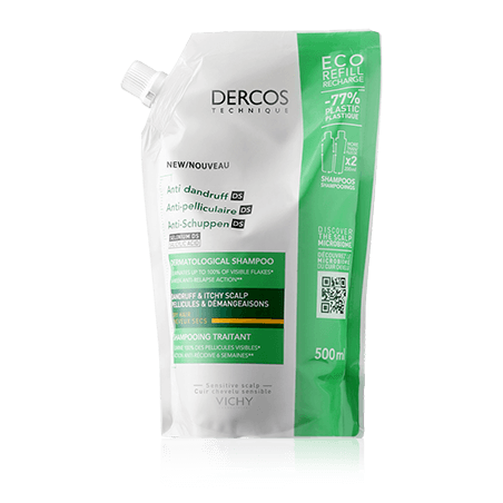 Vichy Dercos Anti-Dandruff Dermatological Shampoo Dry Hair Refill (500 ml)