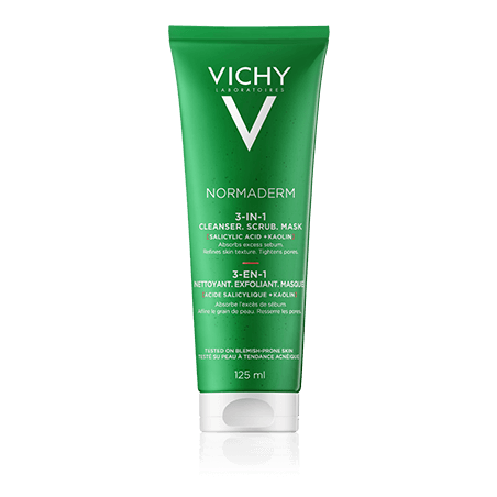 Vichy Normaderm 3 in 1 Scrub + Cleanser + Mask (125 ml)