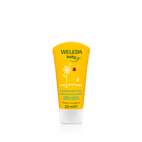Weleda Baby Calendula Waschlotion & Shampoo (20 ml)
