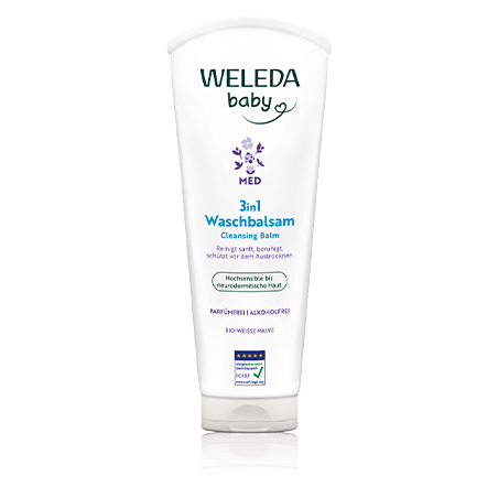 Weleda Baby Med 3in1 Baby Med 3in1 Waschbalsam Weiße Malve (200 ml)