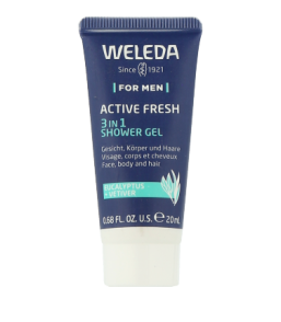 Weleda For Men Active Fresh 3 in 1 Shower Gel Travel Size (20 ml)