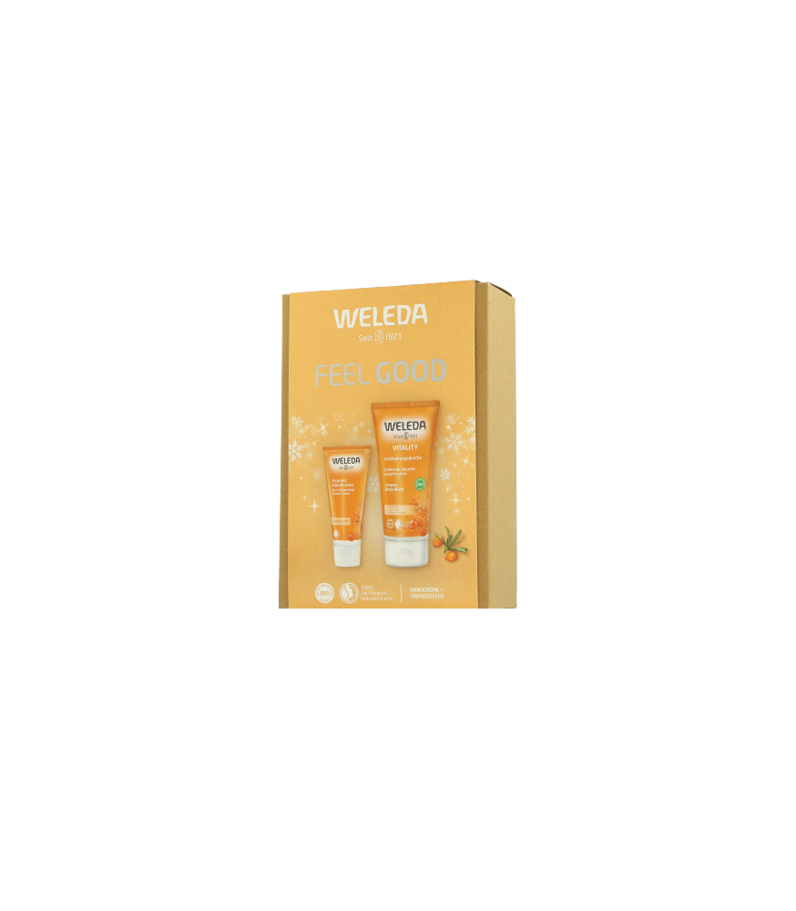 Weleda Sanddorn Set mit Vitalisierungsdusche & Handcreme