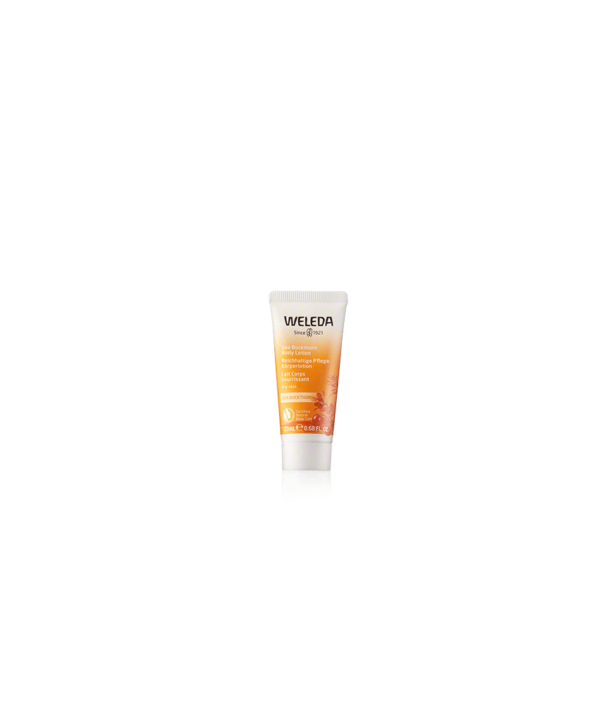 Weleda Sanddorn Reichhaltige Pflege Körperlotion Travel Size (20 ml)