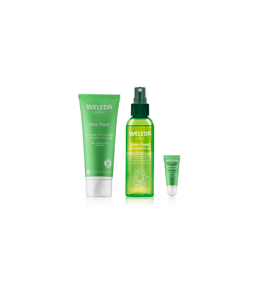 Weleda Skin Food Set Face Make-Up Glow Effect