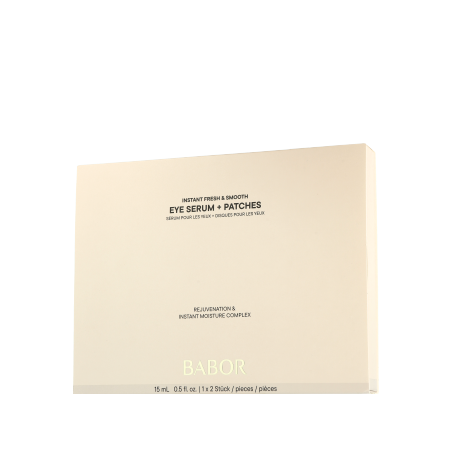 Babor Skinovage Moisturizing Instant Fresh & Smooth Eye Serum + Patches (15 ml + 2 Stück)