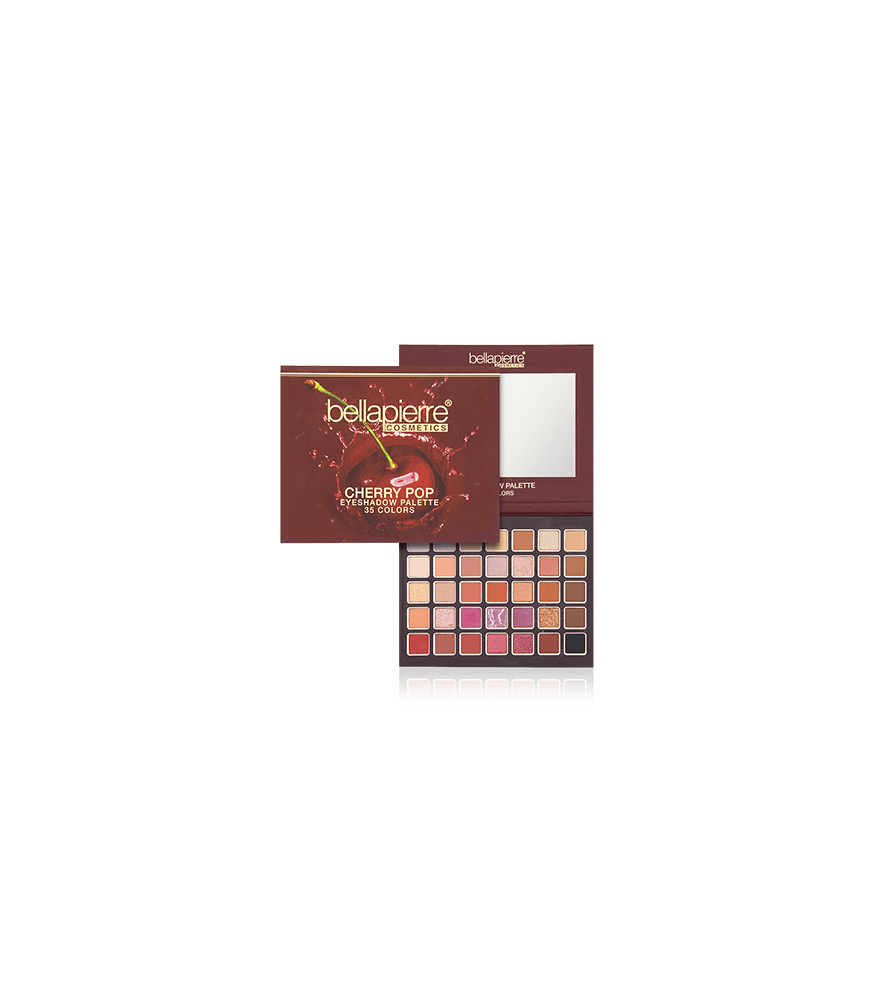 Bellapierre Cosmetics Eyeshadow Palette Cherry Pop 35 Color Palette (38 g)