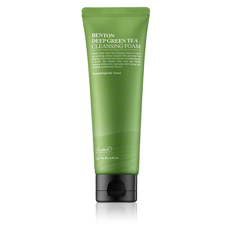 Benton Deep Green Tea Cleansing Foam (120 g)