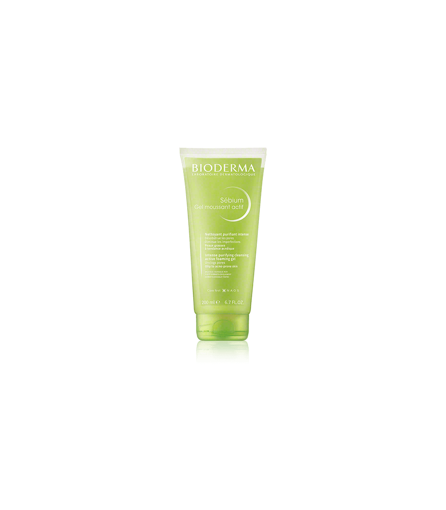 Bioderma Sébium Gel Moussant Actif Intense Purifying Cleansing Active Foaming Gel (200 ml)