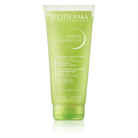 Bioderma Sébium Gel Moussant Actif Intense Purifying Cleansing Active Foaming Gel (200 ml)