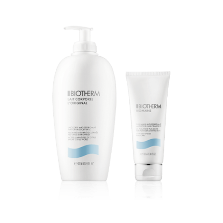 Biotherm Body Care Set mit L'Original Lait Corporel & Biomains Soin Mains